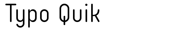 Typo Quik font preview